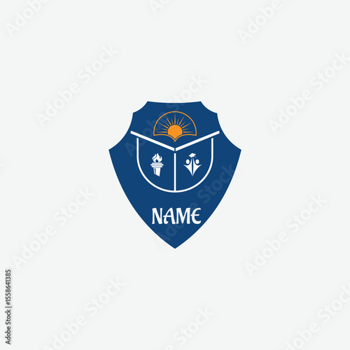 3680 educational logo school college university learning institute book academy organization