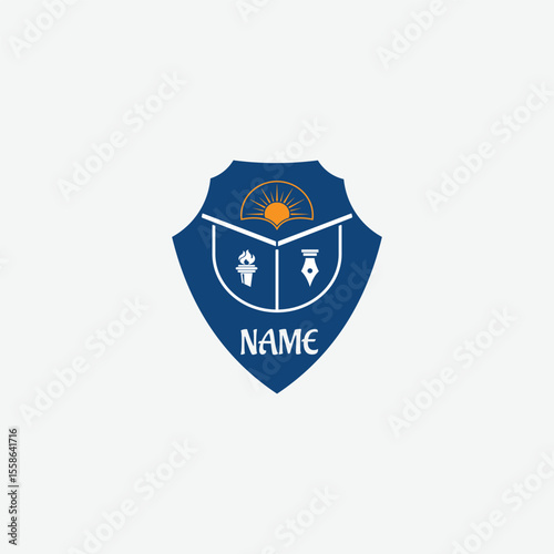 3682 educational logo school college university learning institute book academy organization