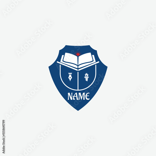 3686 educational logo school college university learning institute book academy organization [Converted]