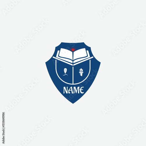 3689 educational logo school college university learning institute book academy organization [Converted]