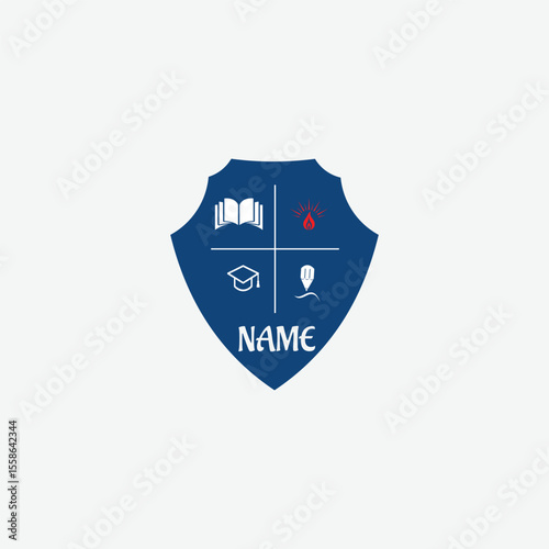 3693 educational logo school college university learning institute book academy organization