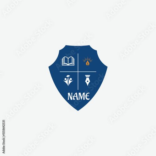 3696 educational logo school college university learning institute book academy organization