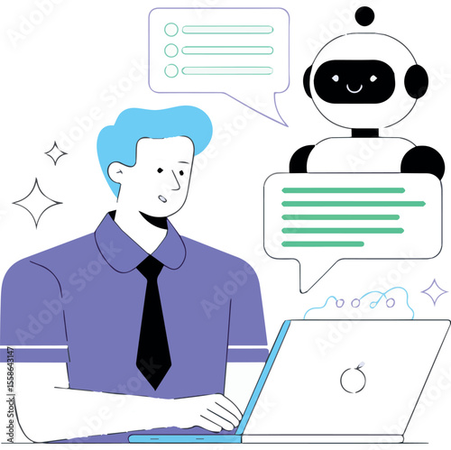 Ai chatbot assistance for business customer service and support automation tool