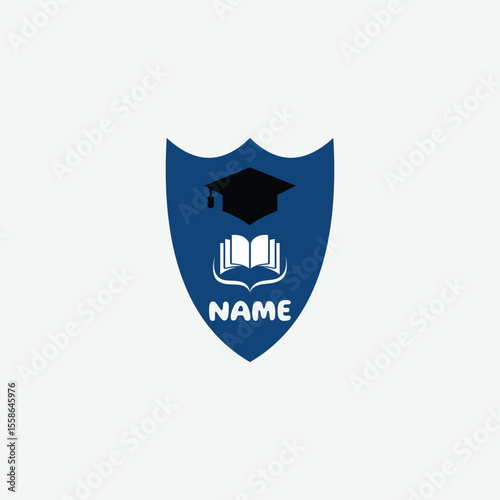 3718 educational logo school college university learning institute book academy organization