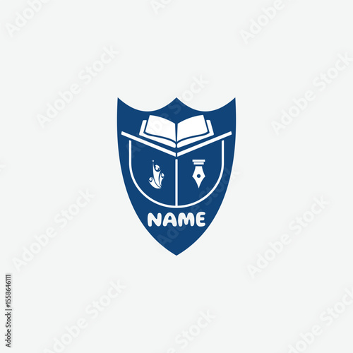 3721 educational logo school college university learning institute book academy organization