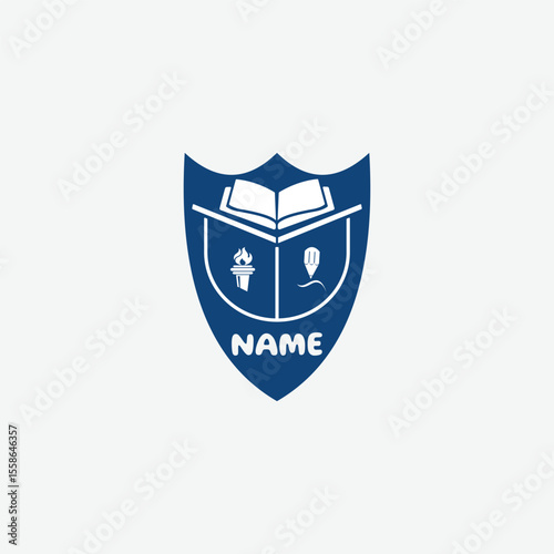 3726 educational logo school college university learning institute book academy organization