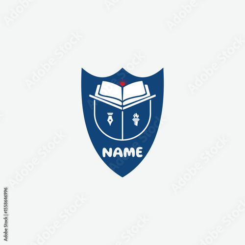 3736 educational logo school college university learning institute book academy organization [Converted]