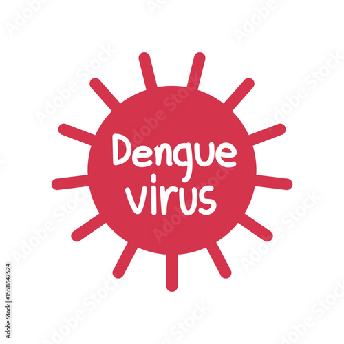 mosquito dengue concept isolated on white background.