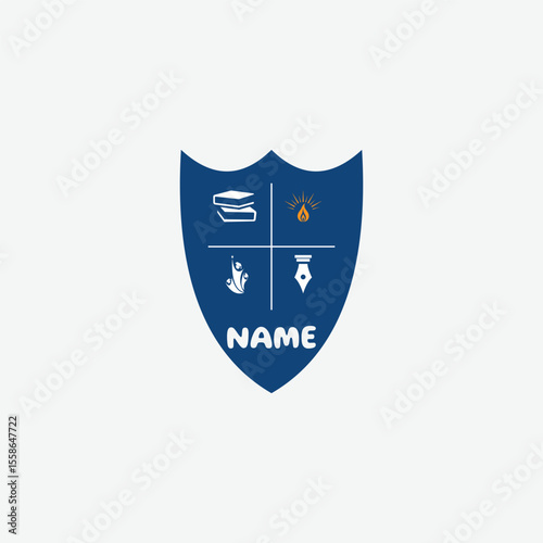 3748 educational logo school college university learning institute book academy organization