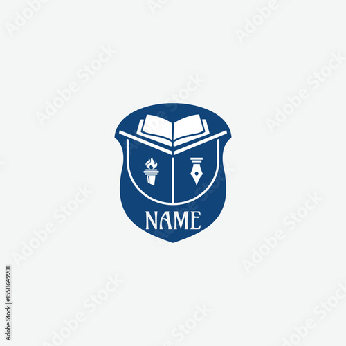 3775 educational logo school college university learning institute book academy organization