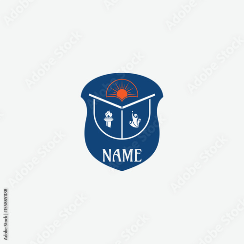 3781 educational logo school college university learning institute book academy organization