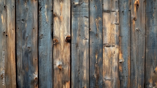 Wallpaper Mural Old wooden wall with rustic texture and aged planks, vintage architecture detail with weathered surface Torontodigital.ca