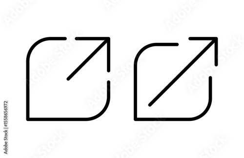 External link icon vector illustration. link sign and symbol. hyperlink symbol