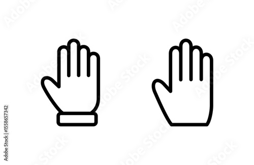Hand icon vector illustration. hand sign and symbol. hand gesture