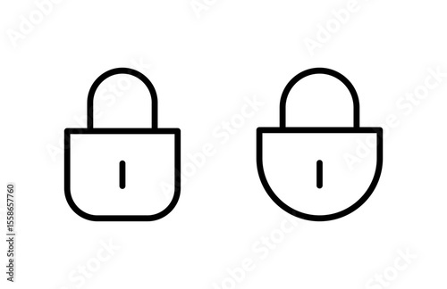 Lock icon vector illustration. Padlock sign and symbol. Encryption icon. Security symbol