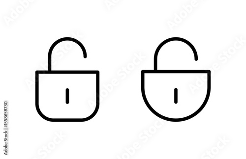 Unlock icon vector illustration. Unlock sign and symbol. unlocked padlock icon