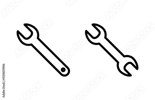 Wrench icon vector illustration. repair icon. tools sign and symbol