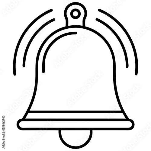 Bell ring icon set alarm notification bell vector symbol