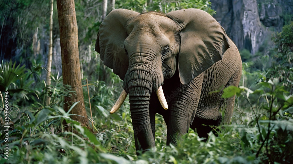 Fototapeta premium elephant, animal, safari