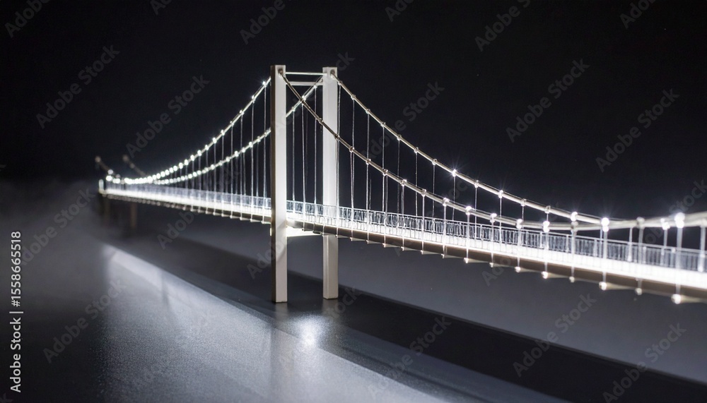 Obraz premium Miniature Bridge Architecture Macro View