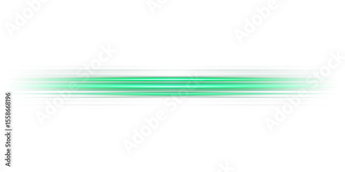 blur green glowing light streak and laser speed motion effect,glowing speed line on night road,blur flash curves neon line