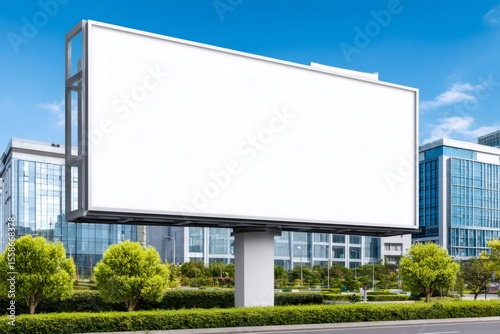 Wallpaper Mural Large blank billboard displaying advertising space in urban business district Torontodigital.ca