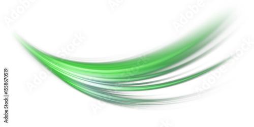 blur green glowing light streak and laser speed motion effect,glowing speed line on night road,blur flash curves neon line wave