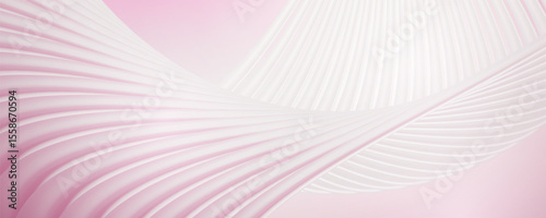 Abstract pink and white flowing lines, soft and elegant
