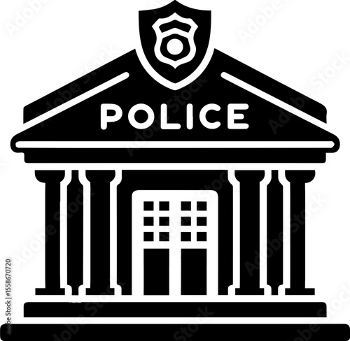 Police Station Building Icon
