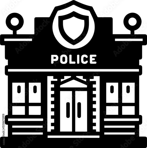 Police Station Building Icon
