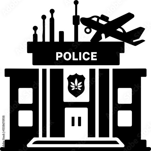 Police Station Building Icon
