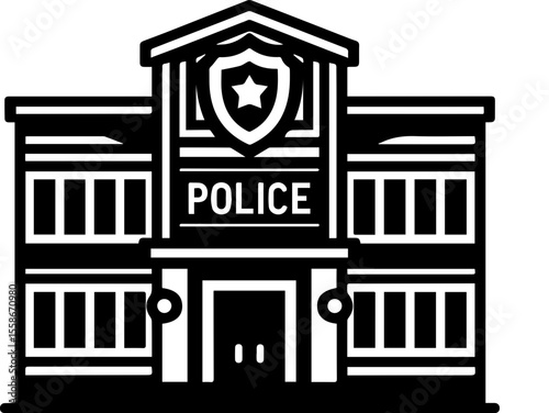 Police Station Building Icon