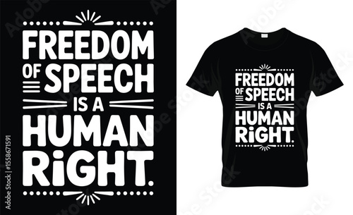 Freedom of speech is a human right declaration