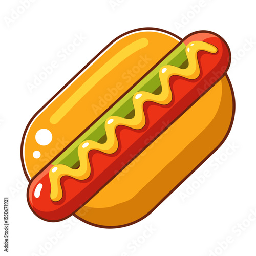 hot dog vector illustration