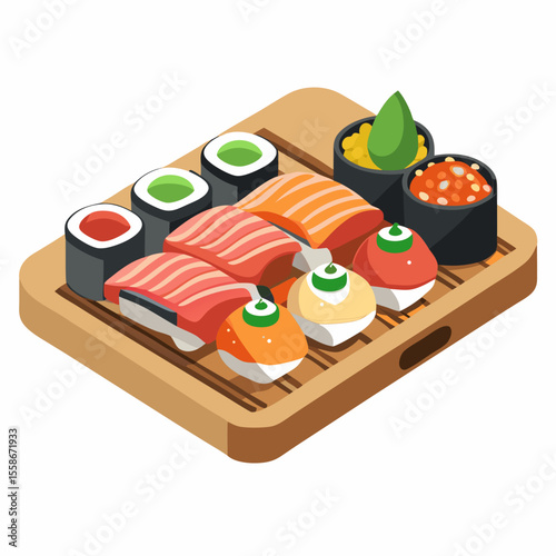 sushi with salmon