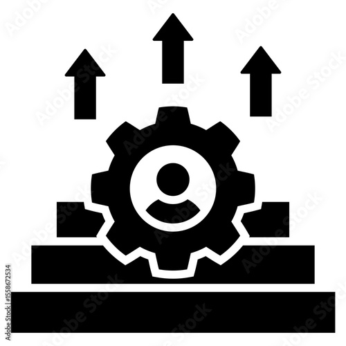 Skill Development Glyph Icon