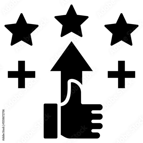 Advantage Glyph Icon