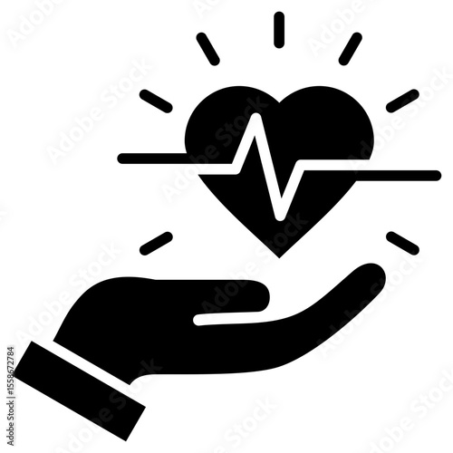 Quality Of Life Glyph Icon