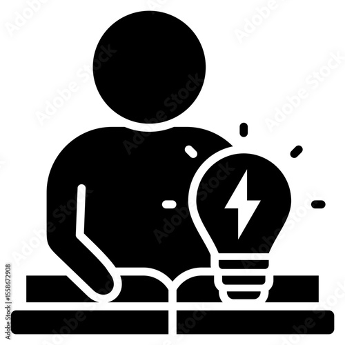 Active Learning Glyph Icon