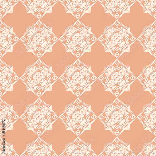 Seamless lace floral background. Luxury texture for wallpaper, wedding designs, invitation, fabric, vector illustration.