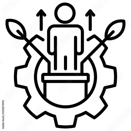 Personal Development Line Icon
