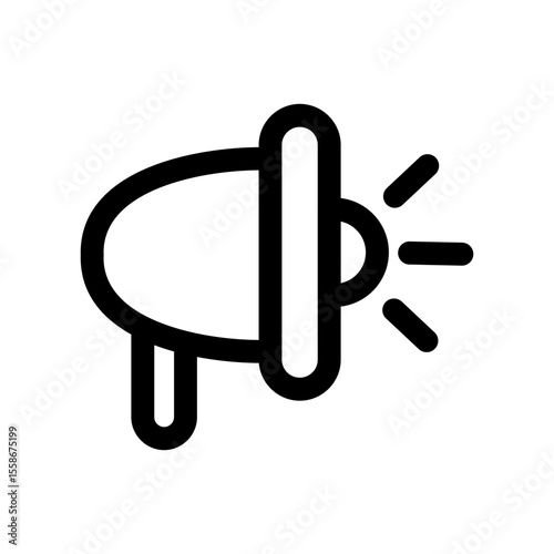 Effective Communication Loudspeaker Icon for Announcements, Marketing, and Public Speaking