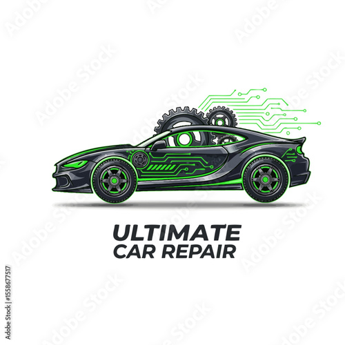 Car Repair Icon Logo Very Cool Design