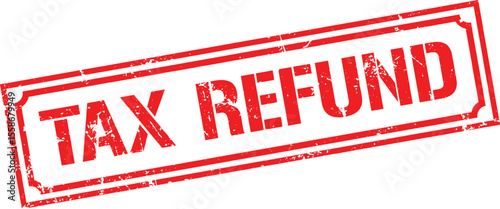 Grunge stamp tax refund