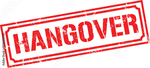 Grunge stamp  hangover