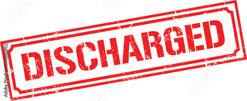 Grunge stamp discharged