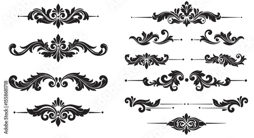 Elegant vintage ornaments vector illustration for decorative design and print