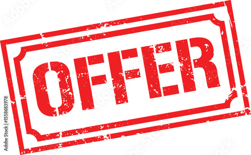 Grunge stamp offer