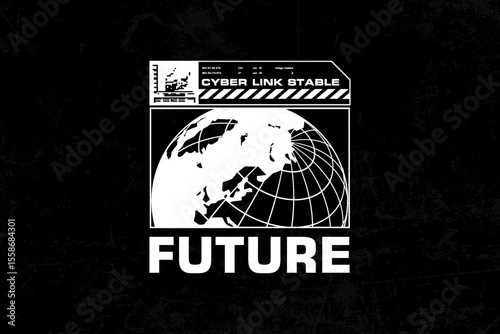 futuristic streetwear graphic tee design templates ideas