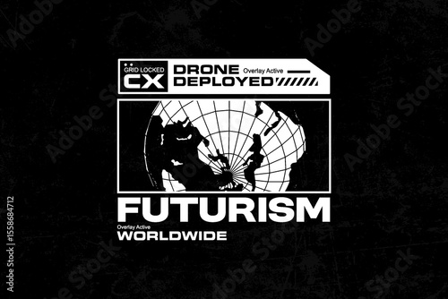 futuristic streetwear graphic tee design templates ideas